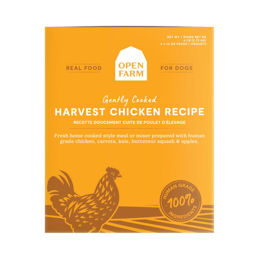 Open Farm Gently Cooked Harvest Chicken Recipe Frozen Dog Food