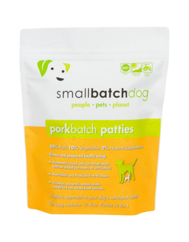 Smallbatch Dog Pork Batch Patties Raw Frozen Dog Food