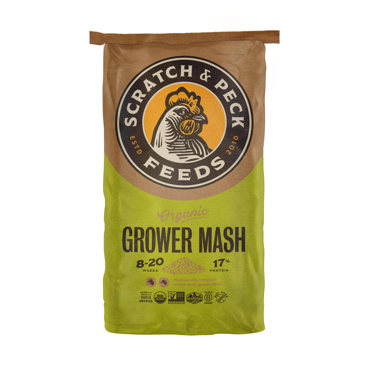 Scratch & Peck Organic Grower Mash Chicken & Duck Feed