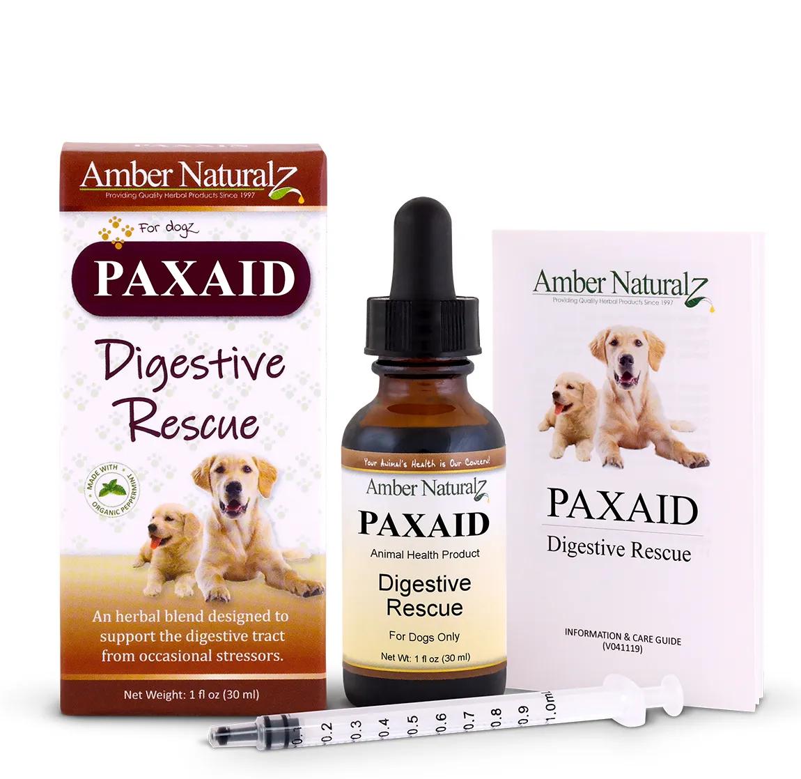 Amber Naturalz Paxaid Digestive Rescue Dog Supplement