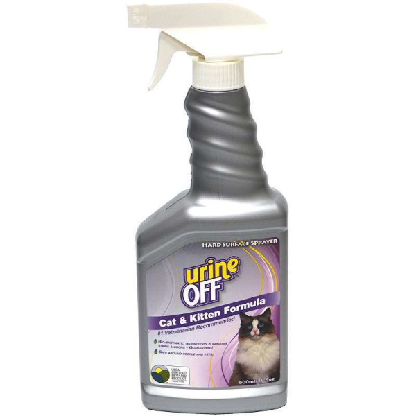 Urine-Off Formula with Sprayer for Cats & Kittens, 500-mL (Size: 500-mL)
