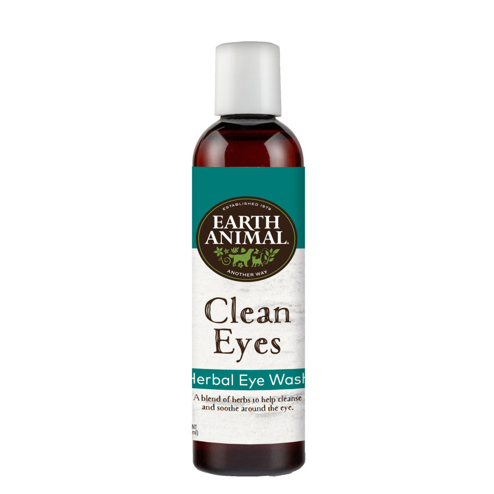 Earth Animal Herbal Topical Remedies Clean Eyes Eye Wash for Dogs & Cats, 4-oz Bottle (Size: 4-oz)
