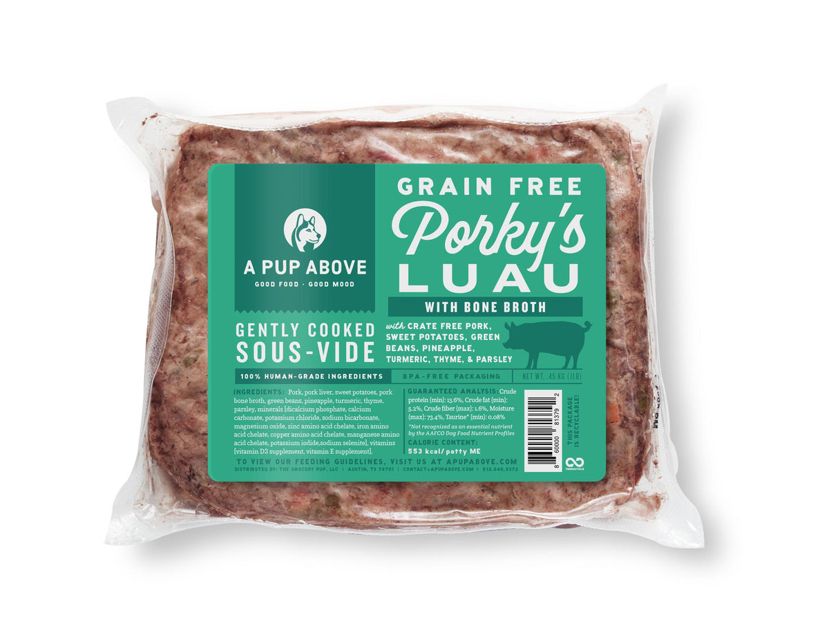 A Pup Above Porky's Luau Grain-Free Gently Cooked Dog Food
