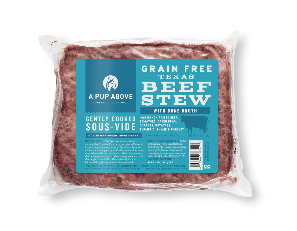 A Pup Above Texas Beef Stew Grain-Free Gently Cooked Dog Food