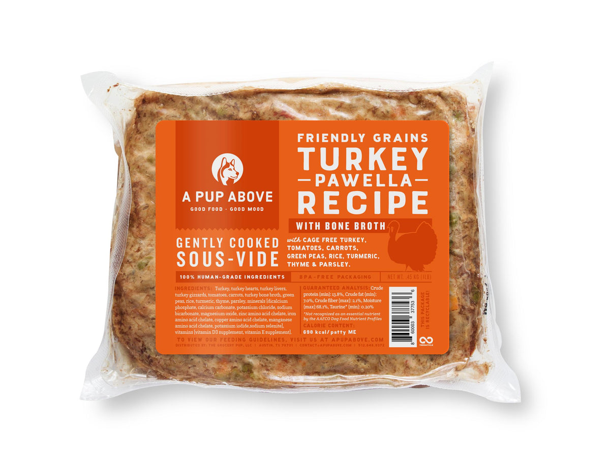 A Pup Above Turkey Pawella Friendly Grains Gently Cooked Dog Food