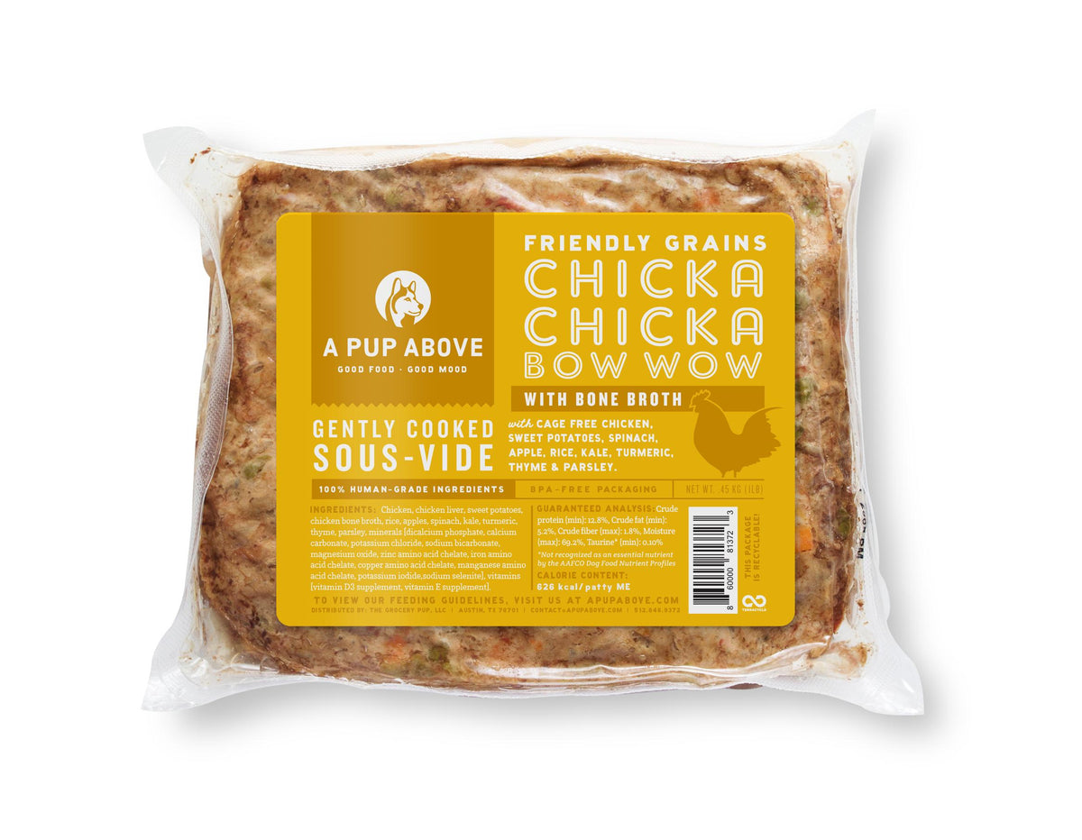 A Pup Above Chicka Chicka Bow Wow Friendly Grains Gently Cooked Dog Food
