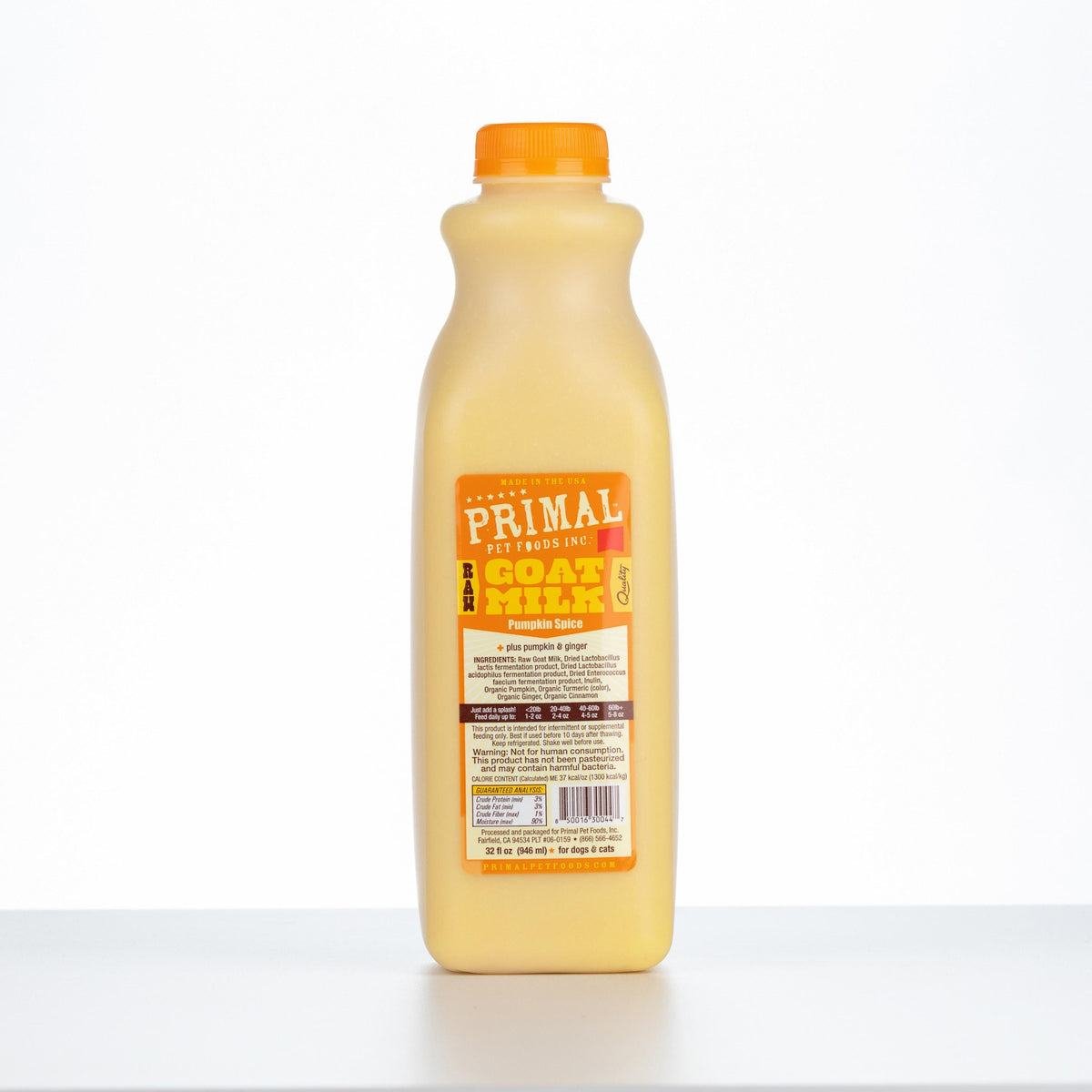 Primal Raw Frozen Goat Milk Pumpkin Spice for Dogs & Cats