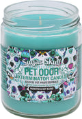 Pet Odor Exterminator Deodorizing Candle Jar, Sugar Skull, 13-oz (Size: 13-oz)