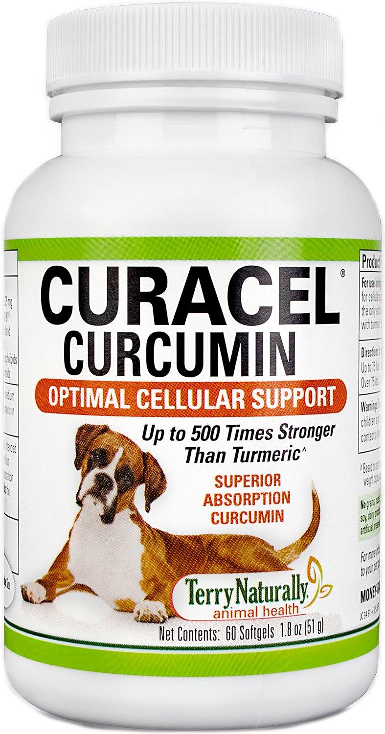 Terry Naturally Curacel Curcumin Optimal Cellular Support Softgels Dog Supplement