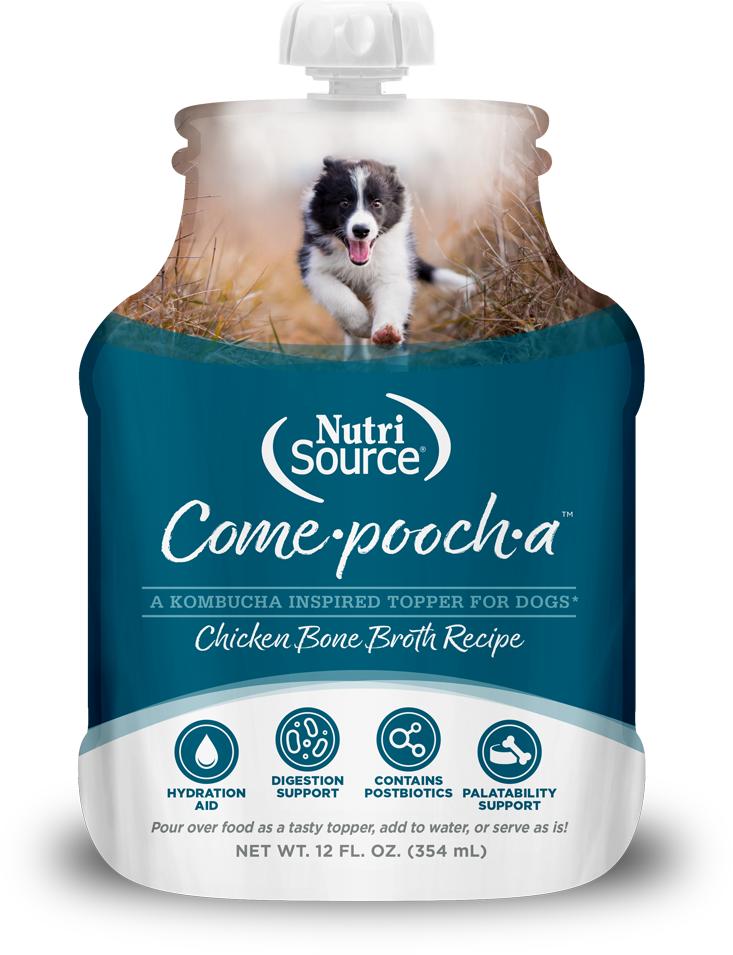 NutriSource Come-Pooch-A Chicken Bone Broth Dog Food Topper