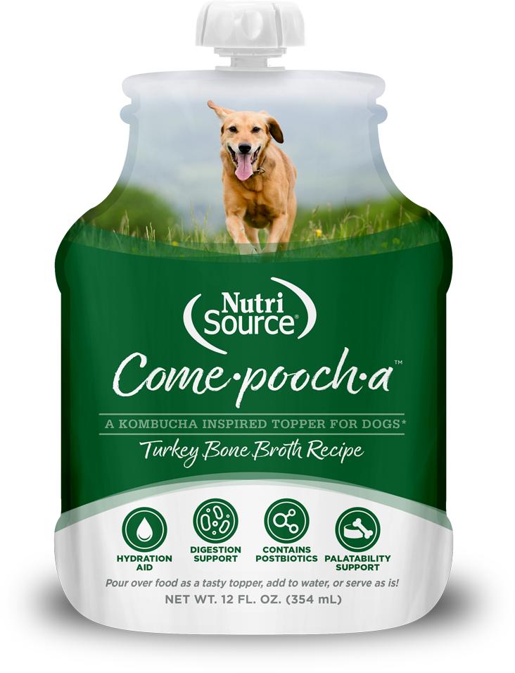 NutriSource Come-Pooch-A Turkey Bone Broth Dog Food Topper
