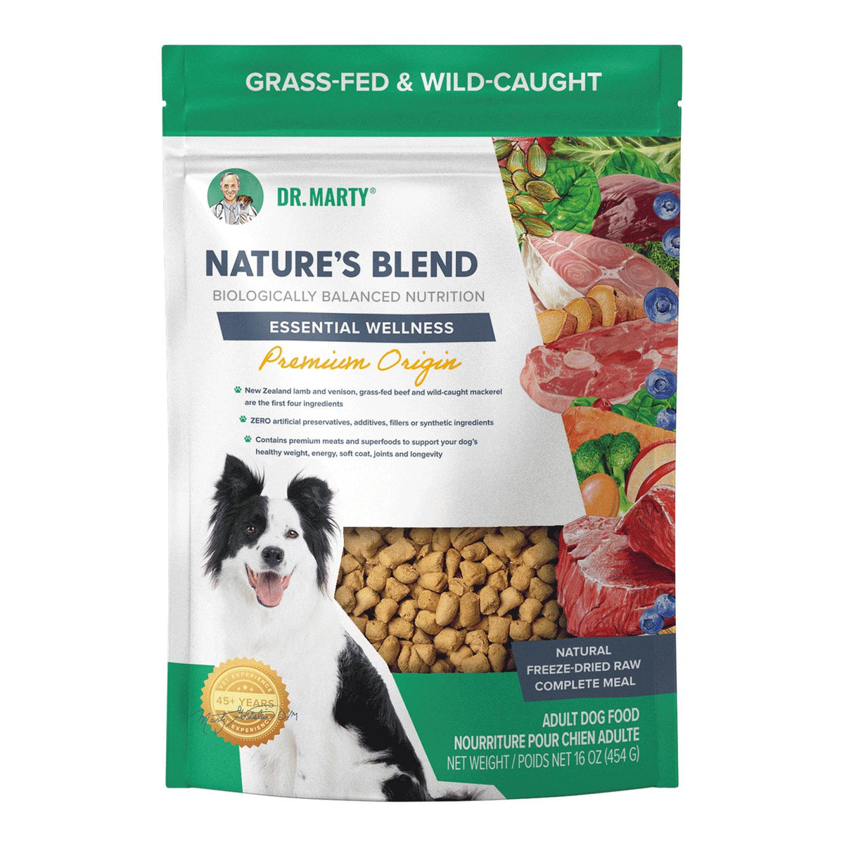 Dr. Marty Nature's Blend Essential Wellness Premium Origin Freeze-Dried Dog Food