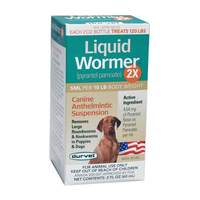 Durvet Liquid Wormer 2X Pyrantel Dog Dewormer