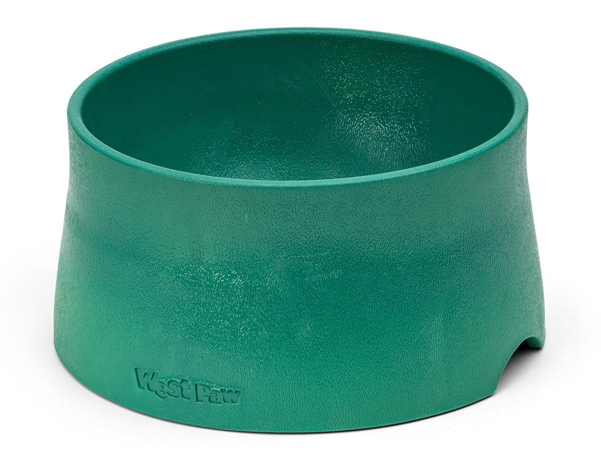 West Paw Seaflex No-Slip Dog Bowl, Kelp
