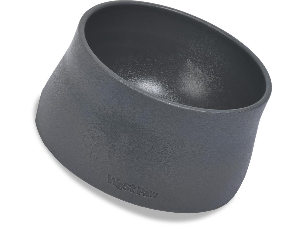 West Paw Seaflex No-Slip Dog Bowl, Sea Fog