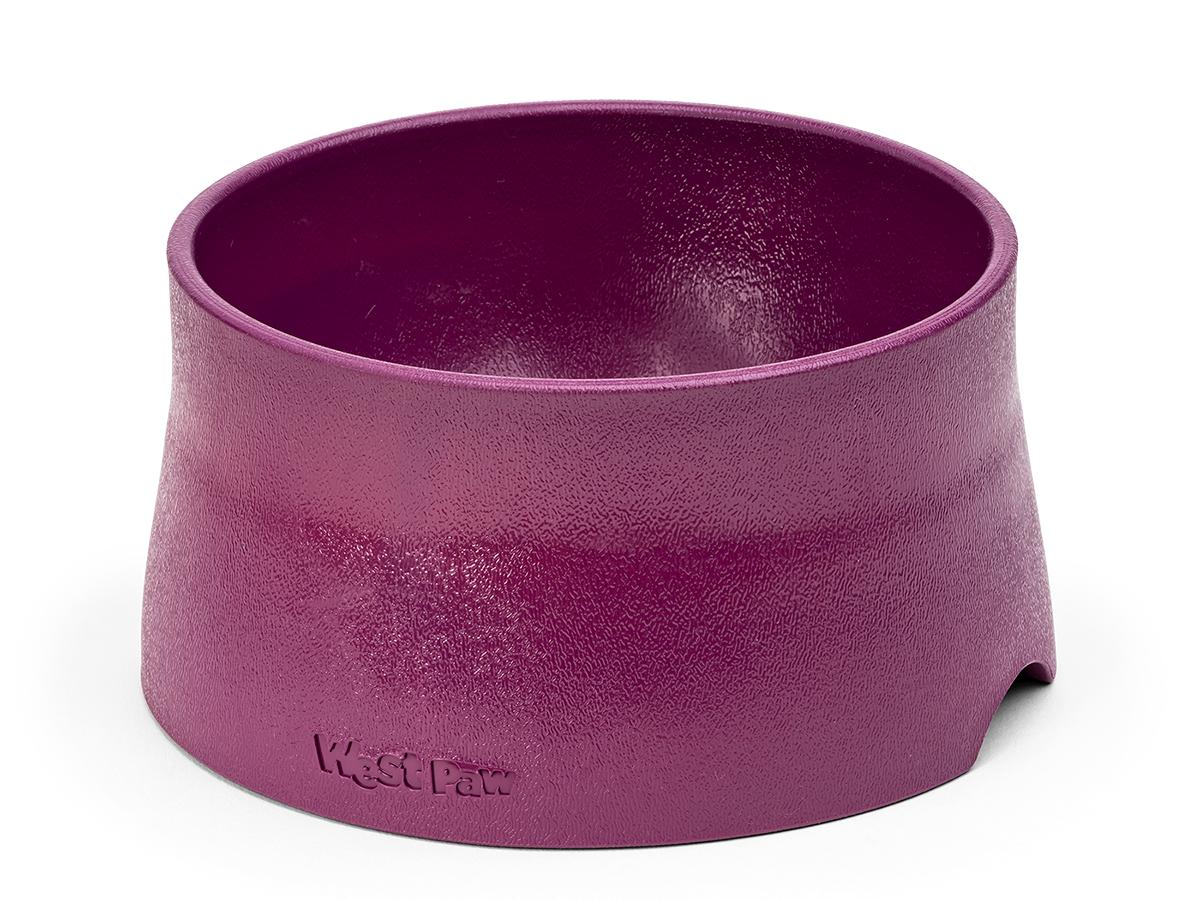 West Paw Seaflex No-Slip Dog Bowl, Tropic Red