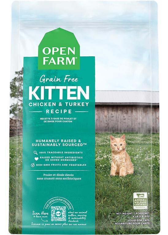 Open Farm Kitten Chicken & Turkey Recipe Grain-Free Dry Cat Food