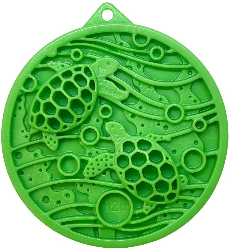 SodaPup eCoin Water Enrichment Snacking Coin Dog Slow Feeder, Green
