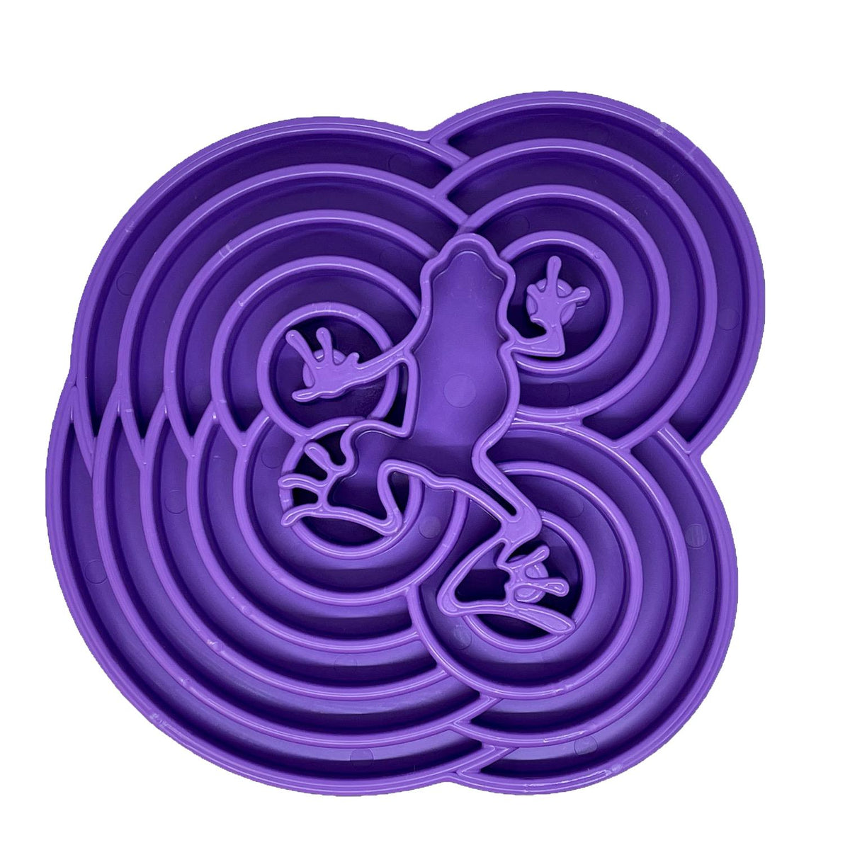 SodaPup eTray Water Frog Design Enrichment Tray Dog Slow Feeder, Purple