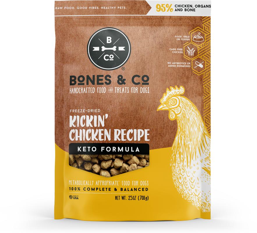 Bones & Co Kickin' Chicken Bites Freeze-Dried Dog Food