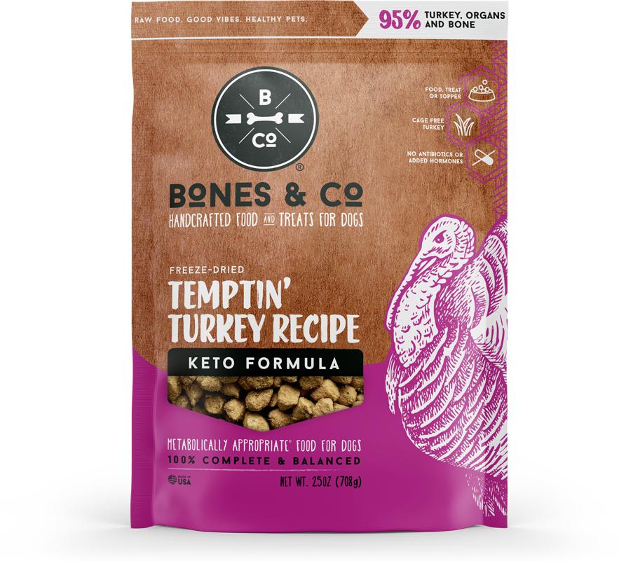 Bones & Co Temptin' Turkey Bites Freeze-Dried Dog Food