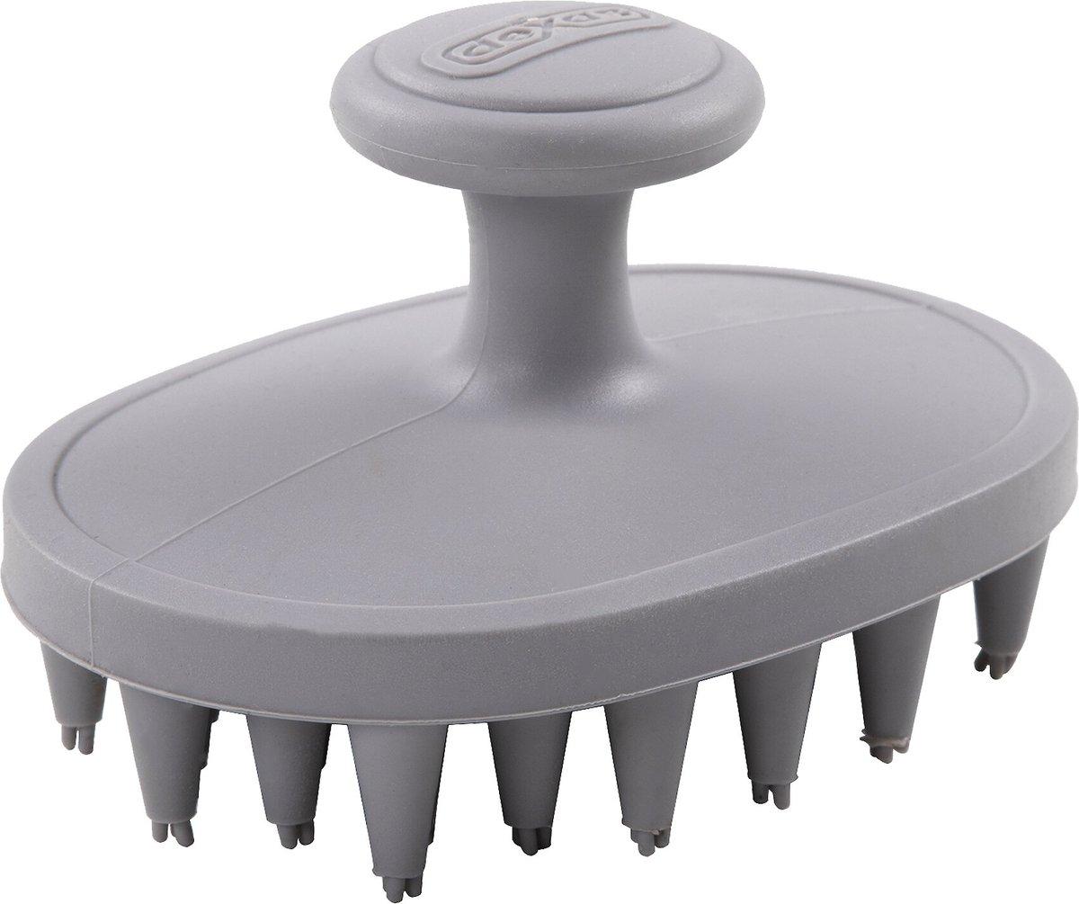 Dexas BrushBuster Dog Brush, Light Gray