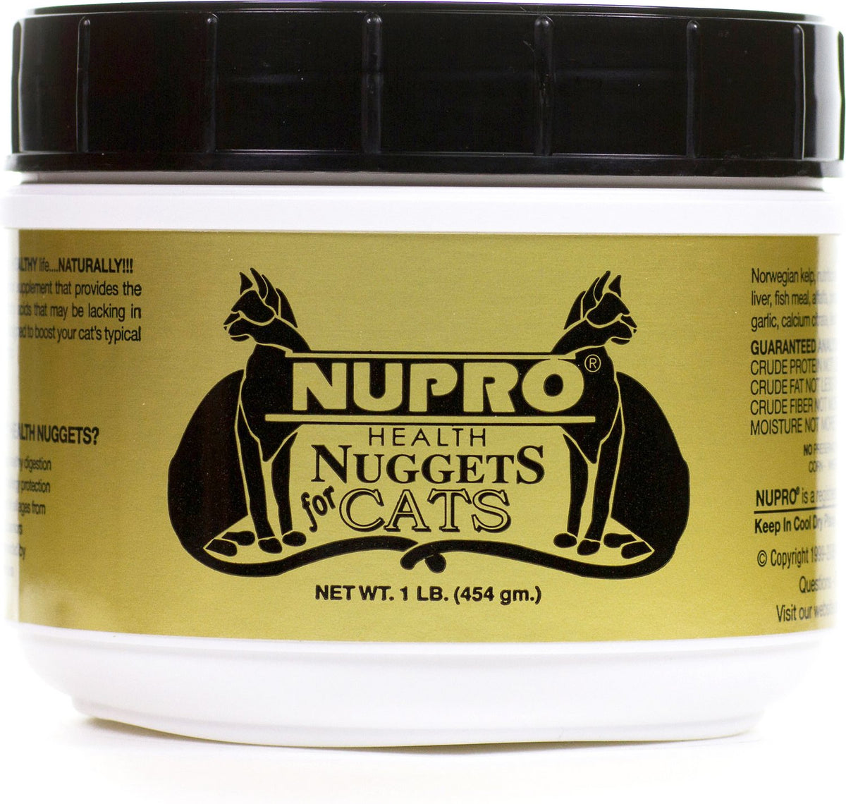 Nupro Health Nuggets for Cats, 1-lb cannister