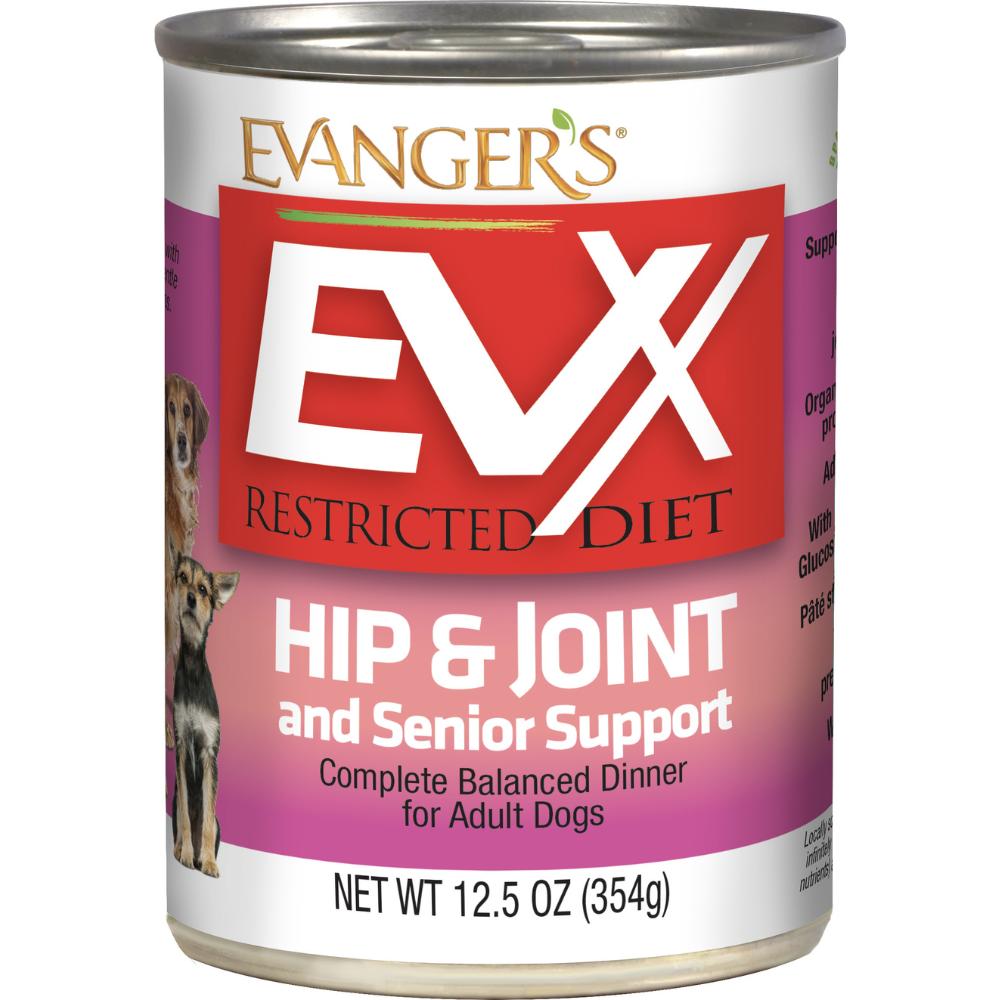 Evanger's EVX Restricted Restricted Diet Hip & Joint & Senior Support Wet Dog Food Can