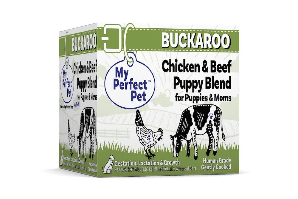My Perfect Pet Buckaroo Chicken & Beef Puppy Frozen Dog Food