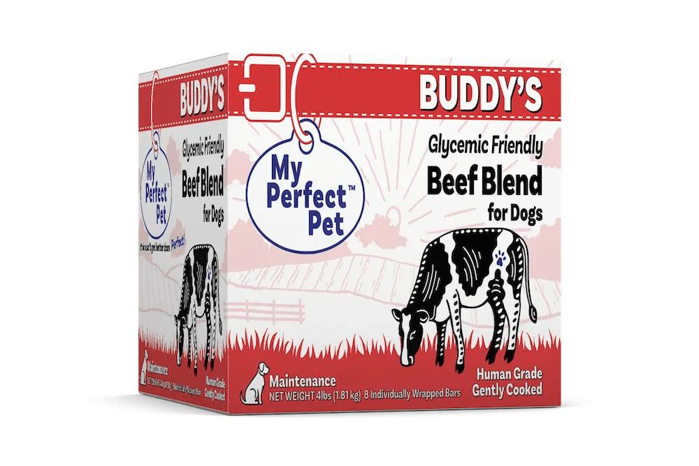My Perfect Pet Buddy's Glycemic Friendly Beef Grain-Free Frozen Dog Food