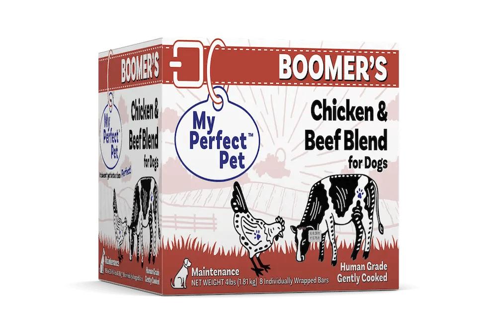 My Perfect Pet Boomers Chicken & Beef Frozen Dog Food