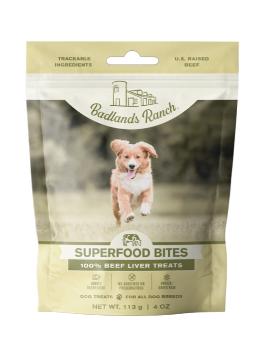 Badlands Ranch Superfood Bites 100% Beef Liver Dog Treats