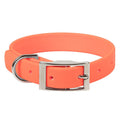 Mendota Pet DuraSoft Imitation Leather Wide Standard Dog Collar, Orange