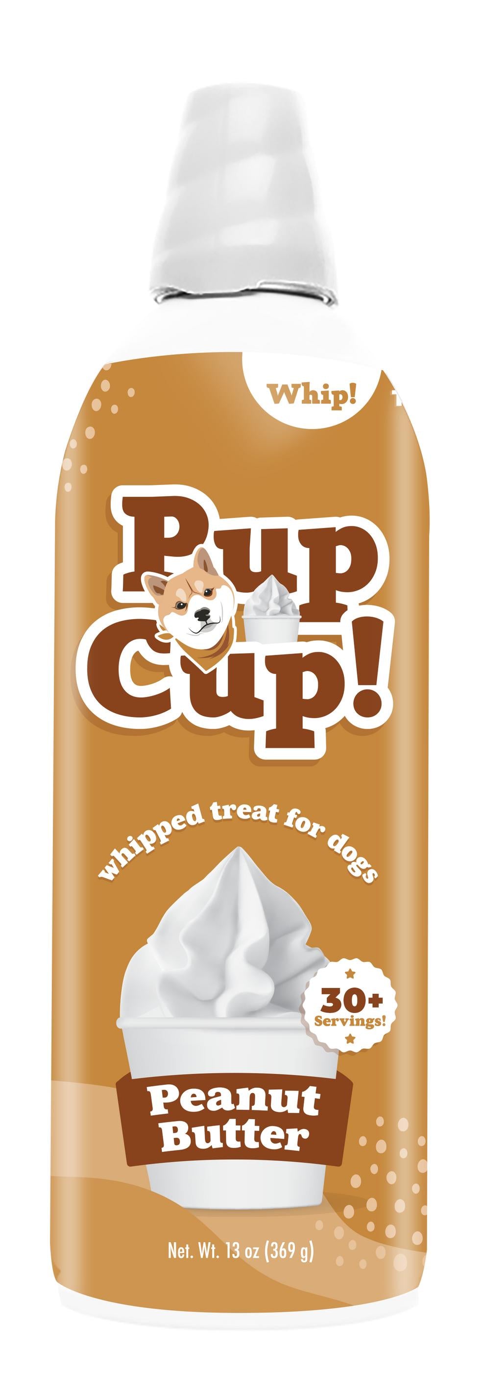 Pup Cup Peanut Butter Whipped Cream Frozen Dog Treats