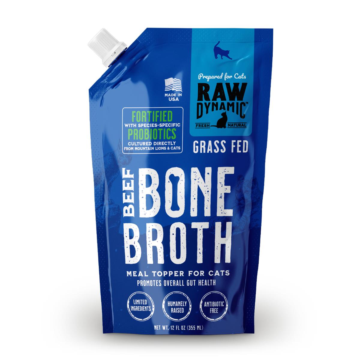 Raw Dynamic Beef Bone Broth for Cats