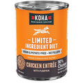 KOHA Limited Ingredient Diet Chicken Entree Wet Dog Food Can