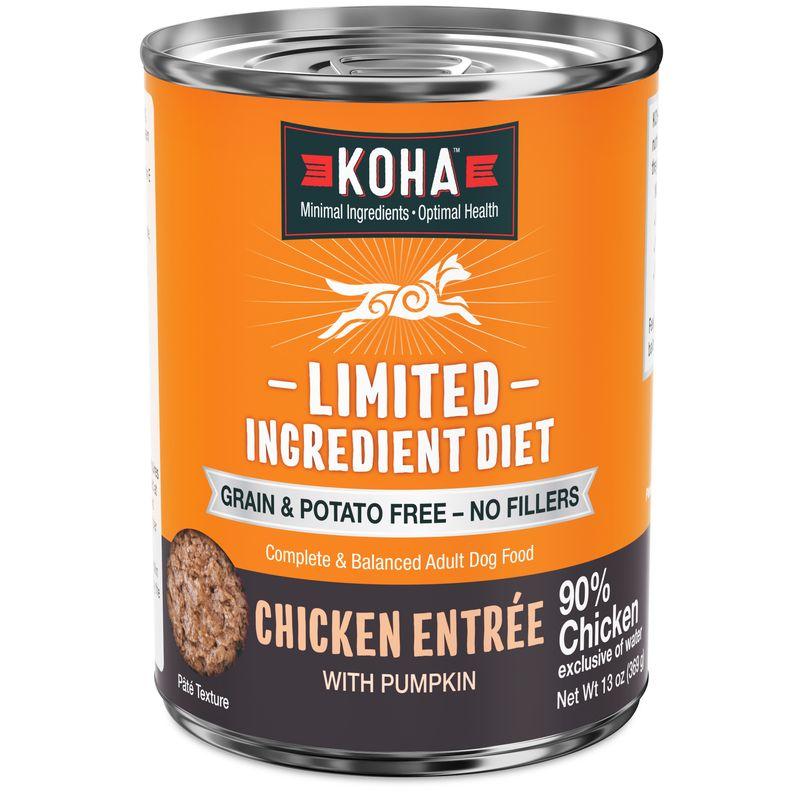 KOHA Limited Ingredient Diet Chicken Entree Wet Dog Food Can