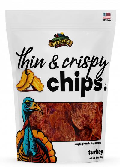 Wild Meadow Farms Thin & Crispy Turkey Chips Dog Treats