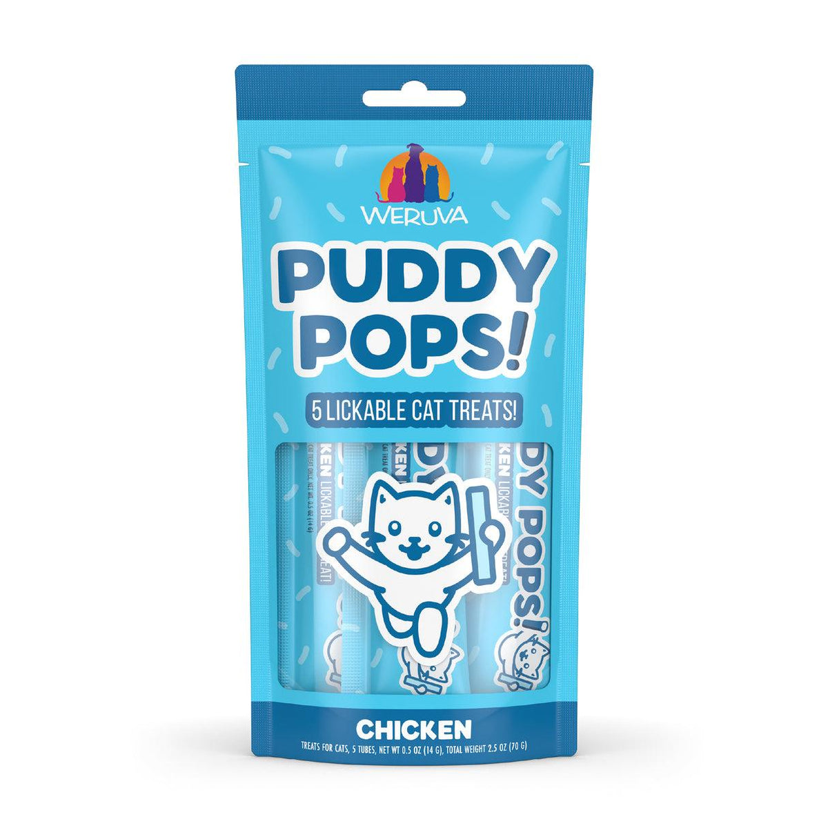 Weruva Cat Puddy Pops Chicken Lickable Cat Treats
