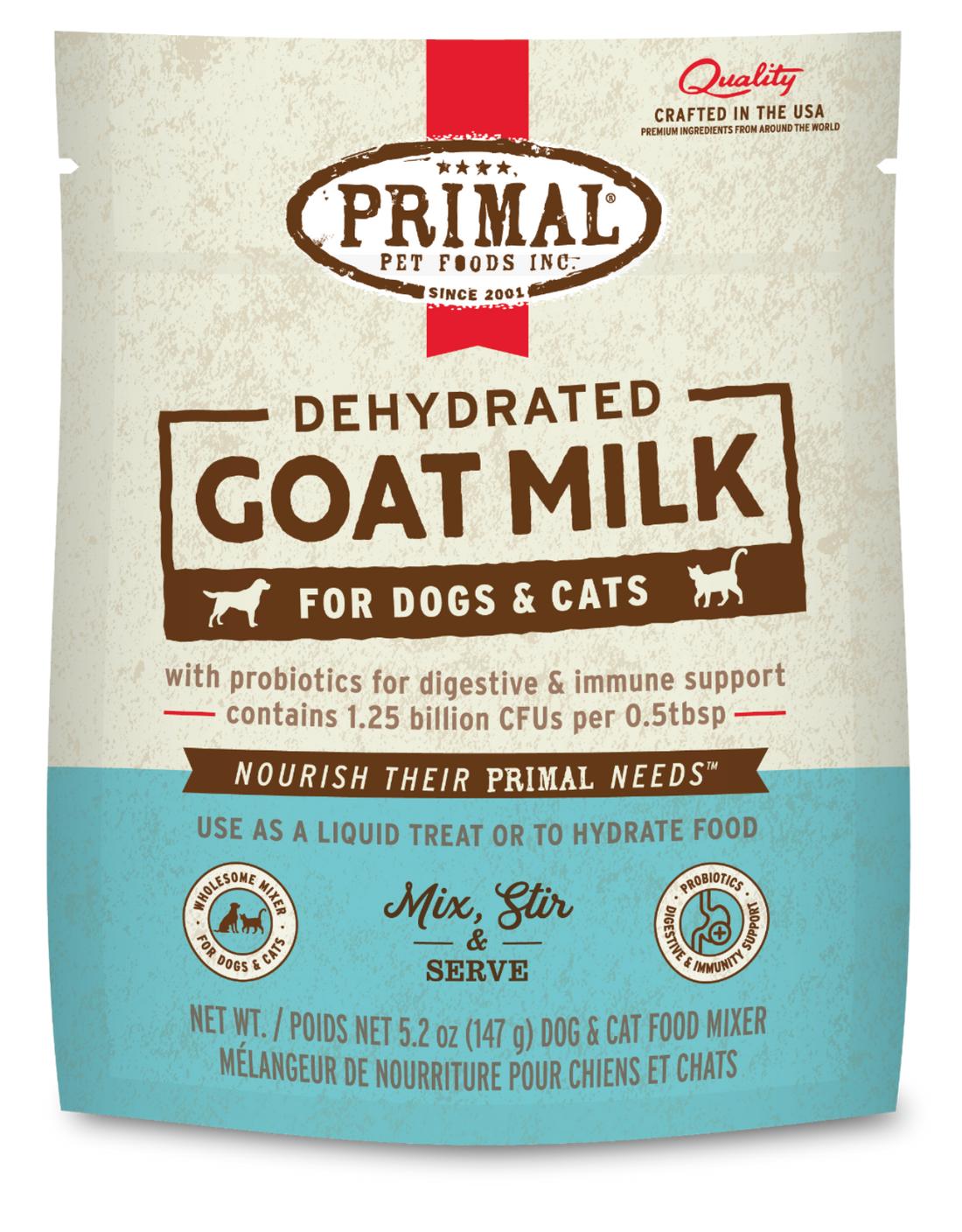 Primal Dehydrated Goat Milk Pouch for Dogs & Cats