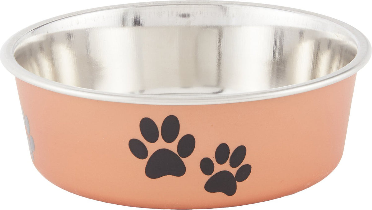 Loving Pets Bella Bowls Pet Bowl, Metallic Copper