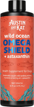 Austin and Kat Wild Ocean Omega Shield with Astaxanthin Supplement for Dogs & Cats