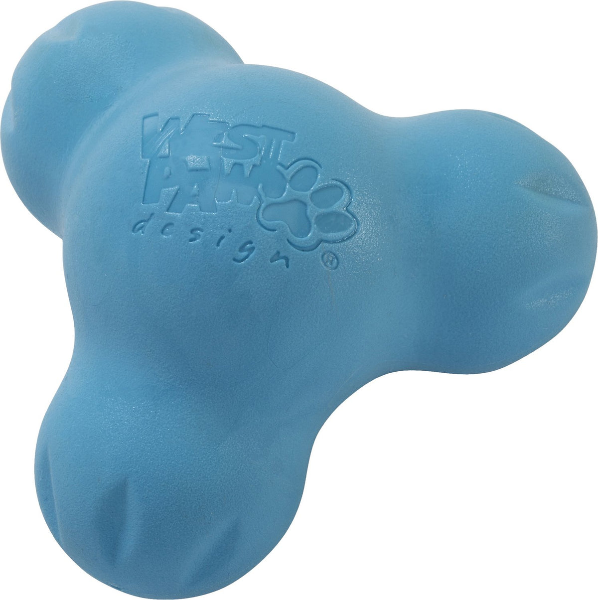 West Paw Zogoflex Tux Dog Toy, Aqua Blue, Small (Size: Small)