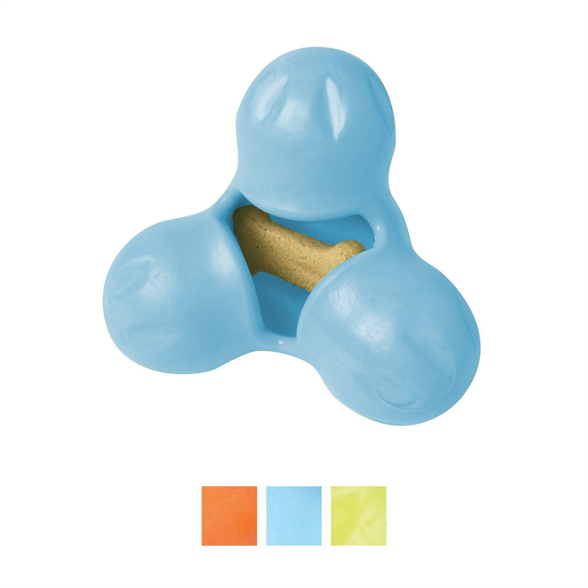 West Paw Zogoflex Tux Dog Toy, Aqua Blue, Large (Size: Large)
