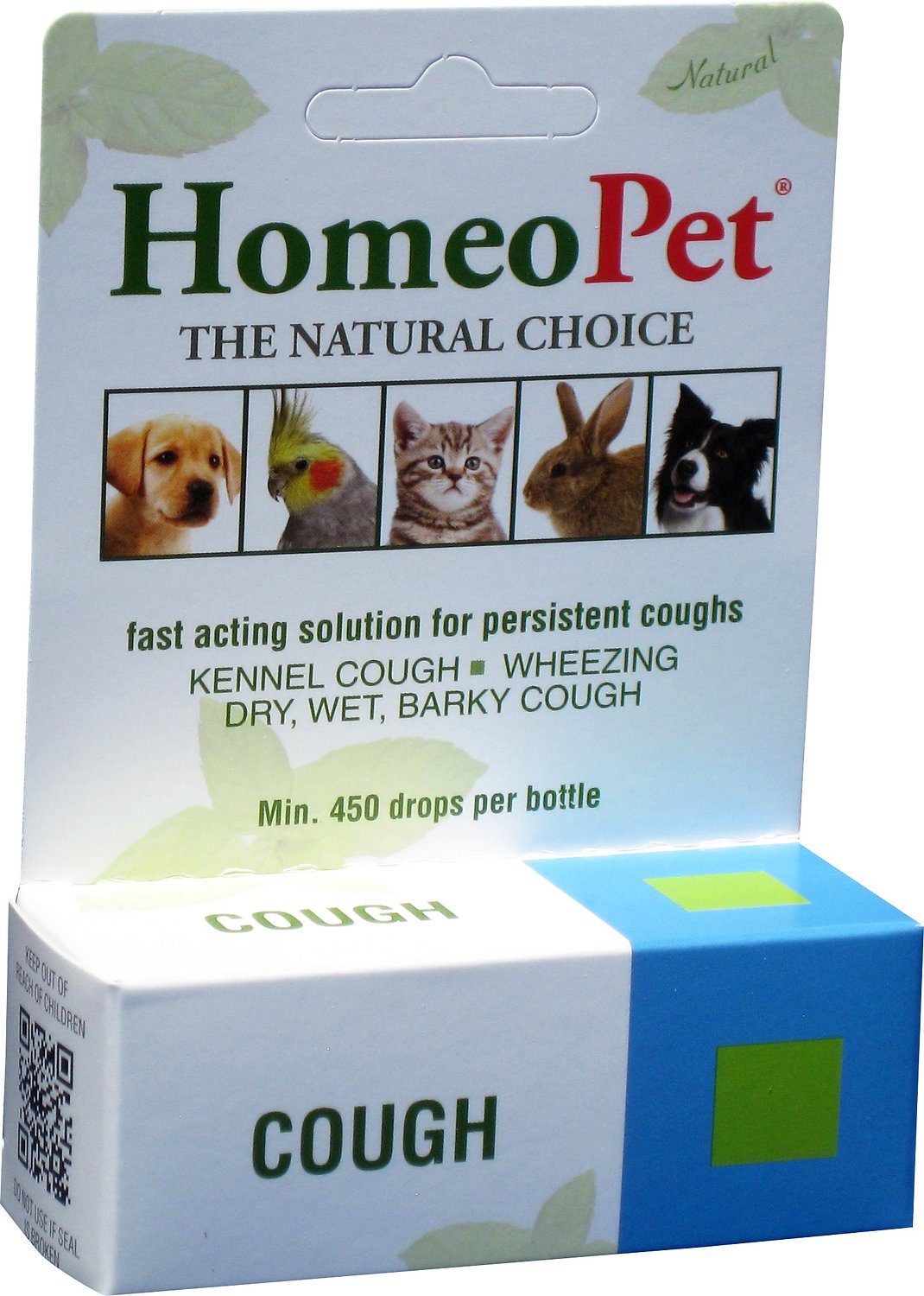 HomeoPet Cough Dog, Cat, Bird & Small Animal Supplement, 450 drops
