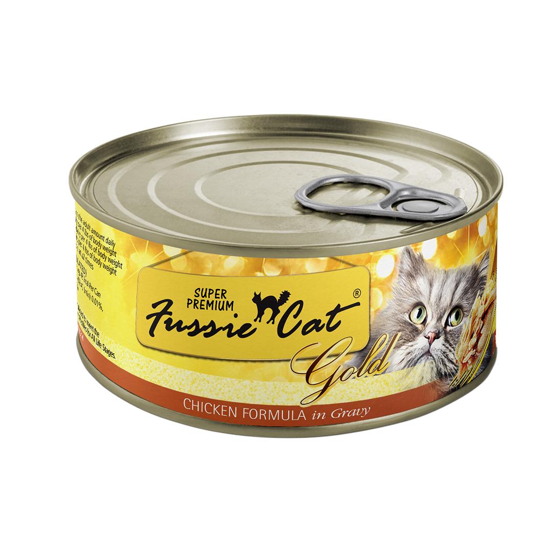 Fussie Cat Super Premium Chicken in Gravy Grain-Free Wet Cat Food Can