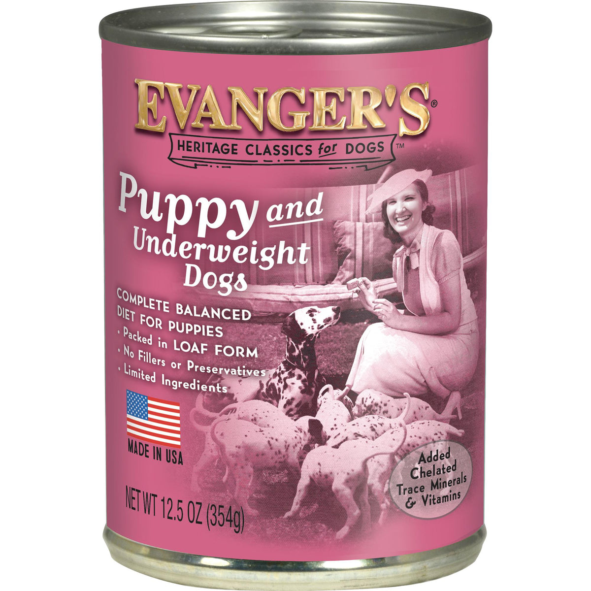 Evanger's Heritage Classics Puppy Wet Dog Food Can