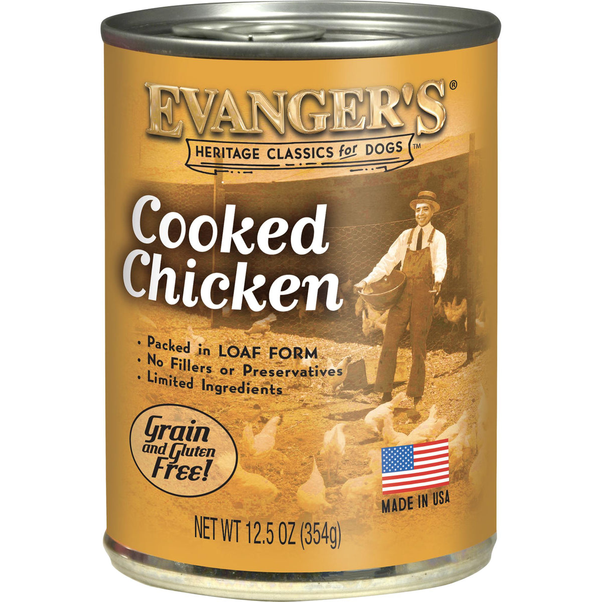 Evanger's Heritage Classics Cooked Chicken Wet Dog Food Can