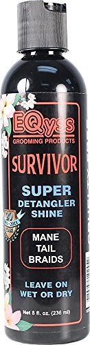 EQyss Grooming Products Survivor Super Detangler & Shine for Horses, 8-oz bottle