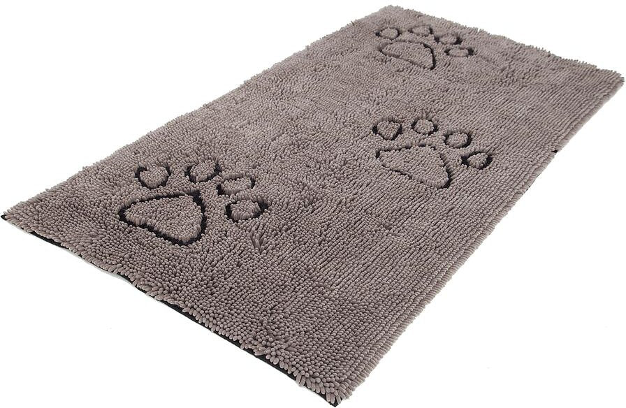Dog Gone Smart Runner Dirty Dog Doormat, Grey (Color: Grey)